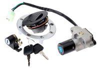 Låssats, tändningslås, tanklock