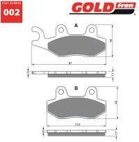 Gold-Fren Bremseklodser