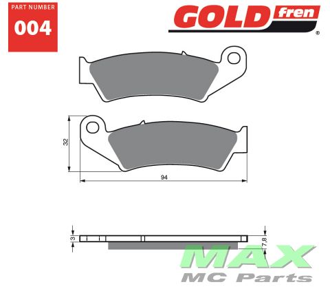 Gold-Fren Bremseklodser