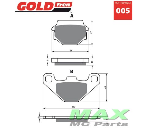 Gold-Fren Bremseklodser