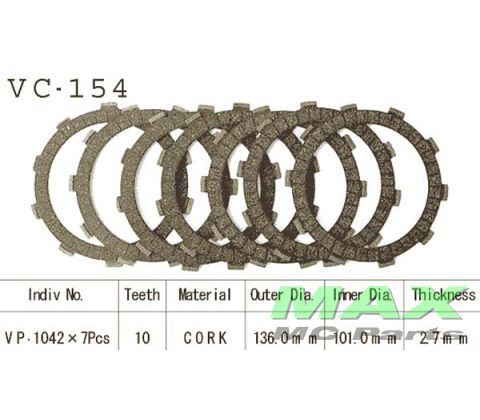 Koblingsplader(7) HONDA TRX420 XR500