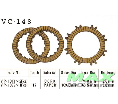 Koblingsplader HONDA XR70R C75 CT70
