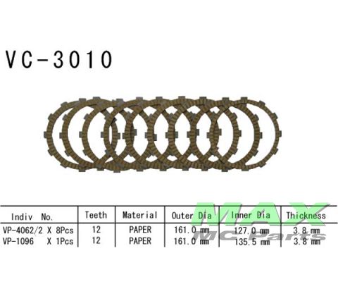 Koblingsplader  GSF1200 BANDIT  07-