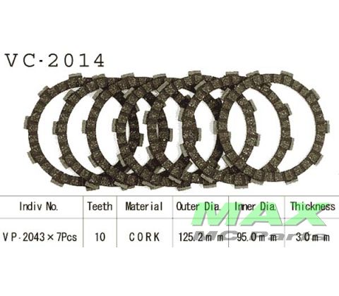 Koblingsplader YAMAHA YZ80 YZ85 95->20