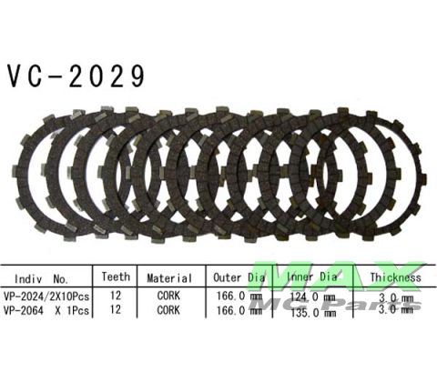Koblingsplader(10) VESRAH YAMAHA XV1900