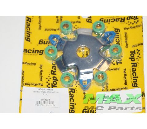 Bagplade til variator