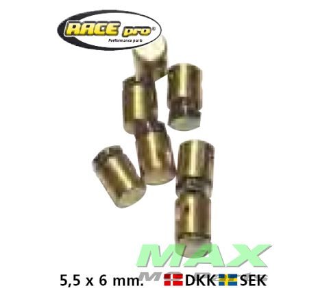 Nippel-skruer STK-5,5x6MM -MESSING/STEEL