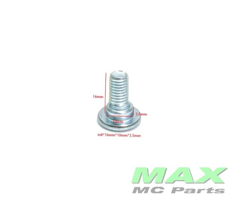 Bremseskive bolt M8x16mm (10x3,5mm)