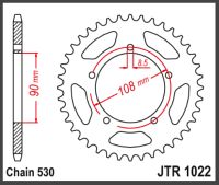JT Bagkædehjul - JTR1022.40