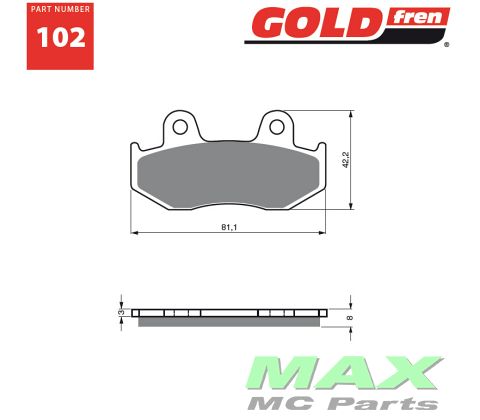 Gold-Fren Bremseklodser