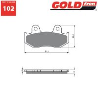 Gold-Fren Bremseklodser