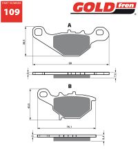 Gold-Fren Bremseklodser