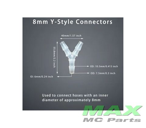 Y-samling - Ø5/16 SLANGE 8MM