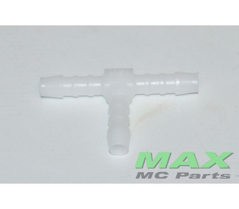 T-samling HVID - Ø3/16 SLANGE 5MM