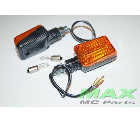 CARBON Mini Blinklys halogen(2)*E*SHORT