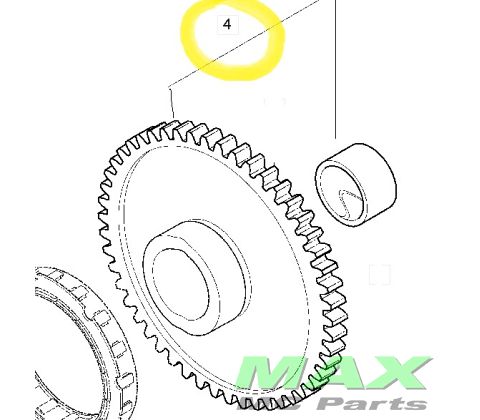 GEAR SET,STATER CLUTCH  TE450 *NLA*