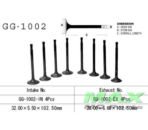 Udstødningsventil CB750 K0->K7 69-78