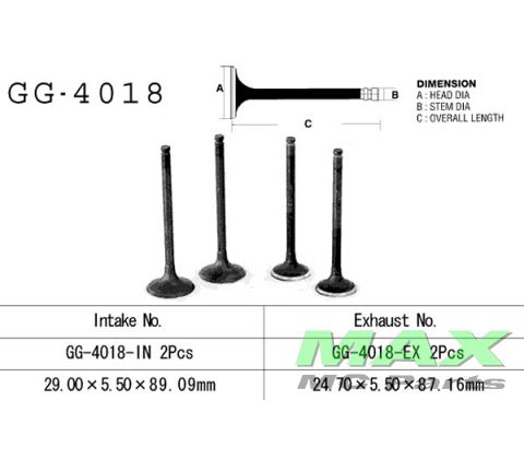 Indsugningsventil kawasaki GPZ900 GTR100