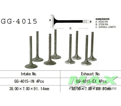 Udstødningsventil KAWASAKI GPZ1100 81-85