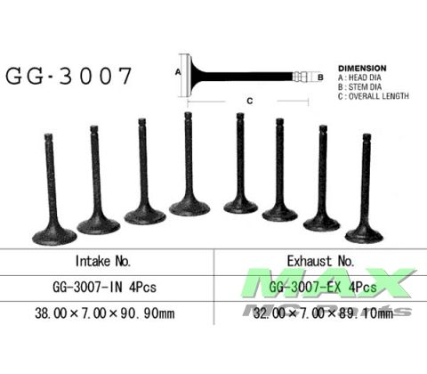 Indsugningsventil SUZUKI GS1000 78-> 