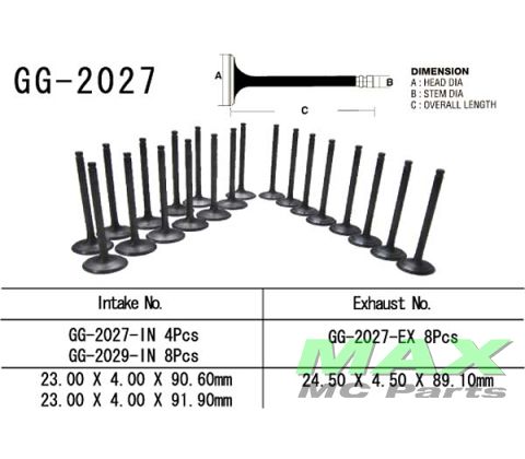 Indsugningsventil YAMAHA YZF-R1 YZF1000