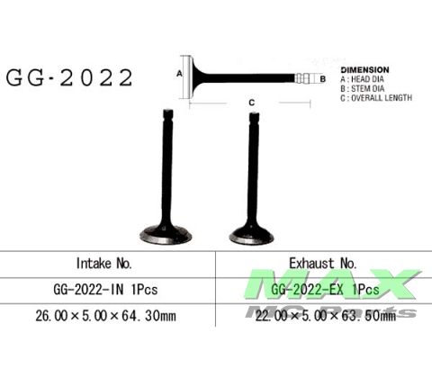 Udstødningsventil YAMAHA XV250 VIRAGO