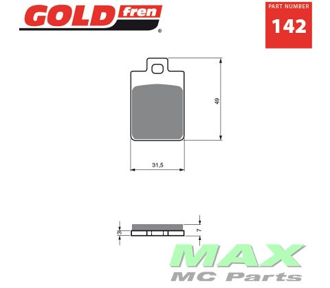 Gold-Fren Bremseklodser