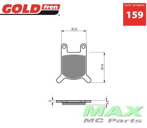 Gold-Fren Bremseklodser