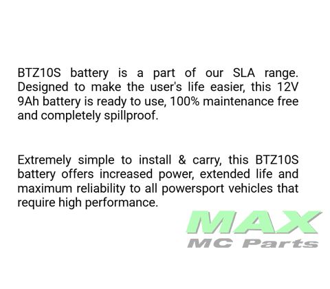 BS BATTERI *SLA* BTZ10S-BS/YTZ10S-BS