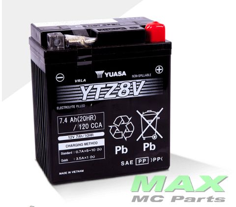 YUASA Batterier YTZ8V GEL