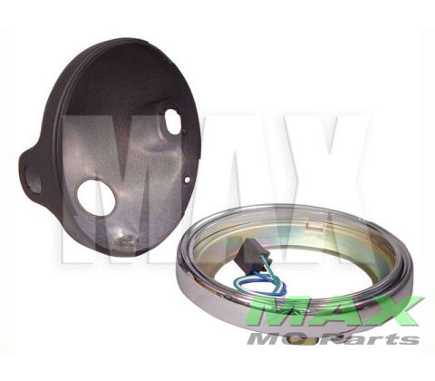 Lygtehus Kawasaki 7 BLACK KPL M/KRANSE