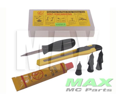 Lappe-grej til slangeløs dæk KOMPLET SÆT