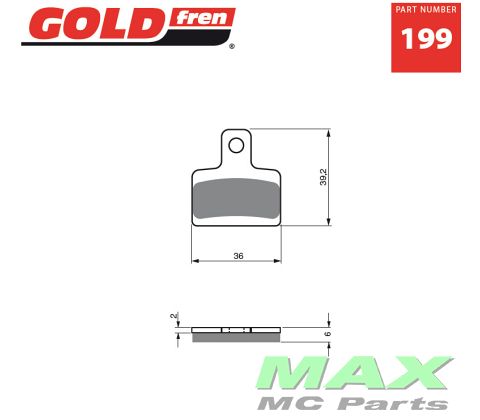 Gold-Fren Bremseklodser