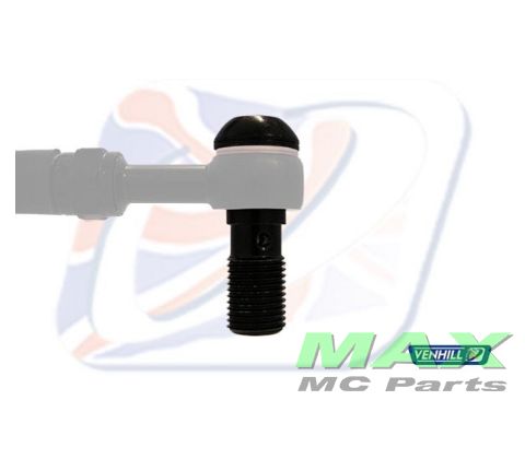 Banjo bolt M10x1,00 BLACK DOBBELT