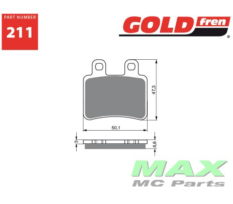 Gold-Fren Bremseklodser