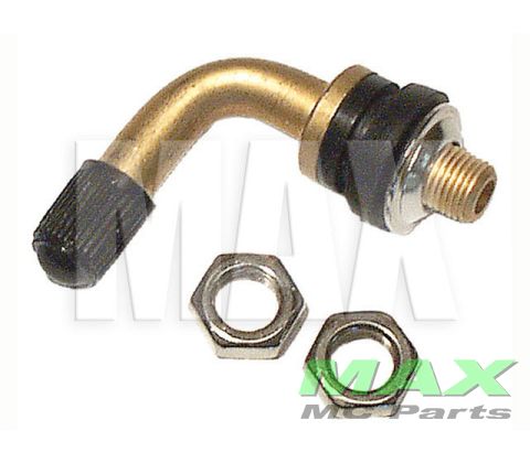 Ventil til slangeløs fælg-90gr LUX w/nut