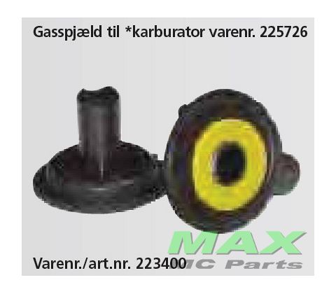 Gas spjæld BAOTIAN, BT49QT-2/12 (16MM)