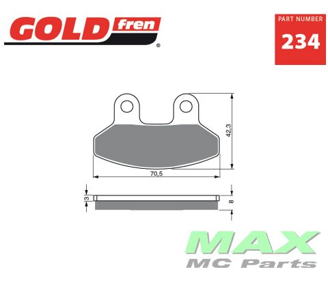 Gold-Fren Bremseklodser