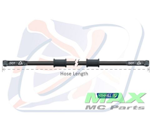 Bremseslange 425 mm VENHIL BLACK