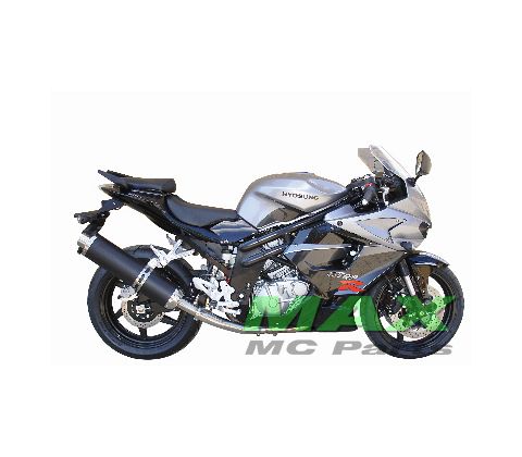 FUEL TANK HYOSUNG GT650R SILVER/BLACK