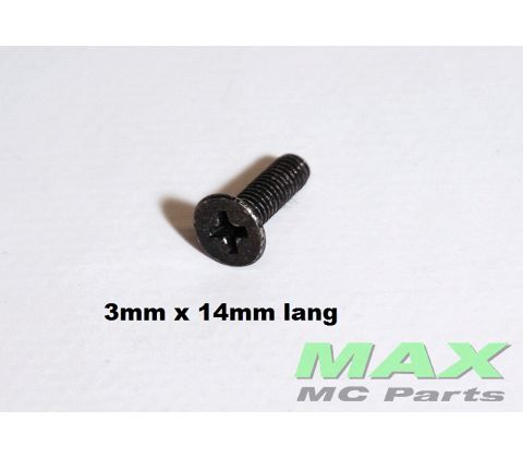 BRAKE MASTER SCREW BLACK 3x14MM
