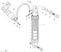 REAR SHOCKABSORBER HYOSUNG TE450