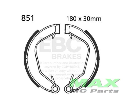 EBC brake shoe set *REAR* 851 NORTON
