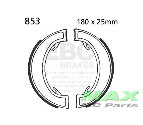 EBC brake shoe set 853
