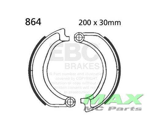 EBC brake shoe set 864