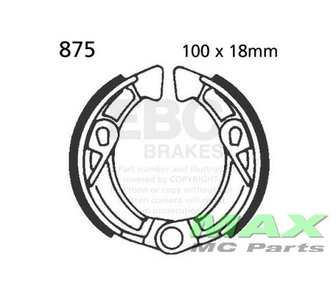 EBC brake shoe set 875