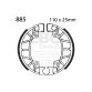 EBC brake shoe set 885
