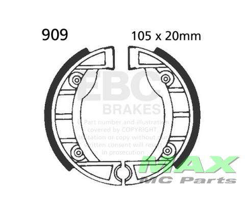 EBC brake shoe set 909