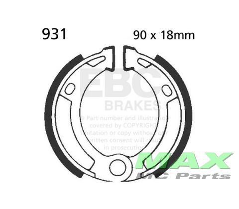EBC brake shoe set 931
