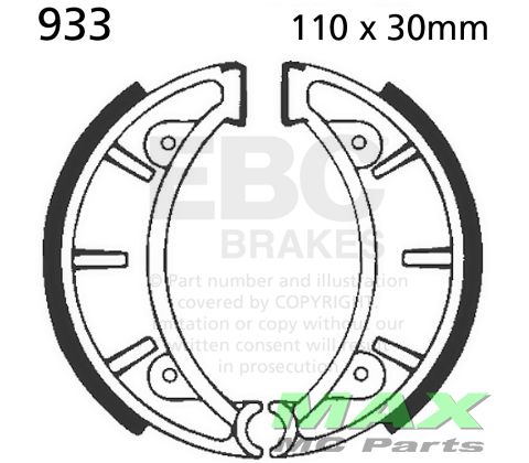 EBC brake shoe set 933